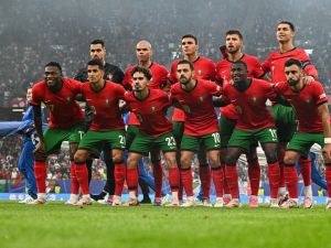 منتخب البرتغال (Photo by JAVIER SORIANO / AFP)