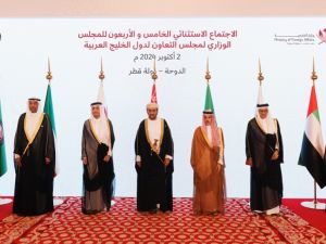 وزراء مجلس التعاون الخليجي - لبنان وغزة 