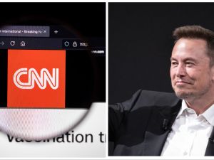 Tesla CEO Elon Musk and CNN