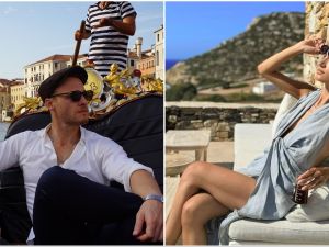 Kerem Bürsin and Melisa Sabancı Tapan. (Social media)