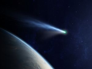 The comet will be crossing near the Earth for the first time in 80,000 years