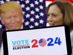 Trump and Harris