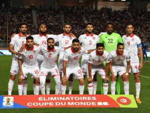 منتخب تونس (Photo by FETHI BELAID / AFP)