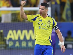 رونالدو يقود النصر في مباراة اليوم (Photo by Fayez NURELDINE / AFP)