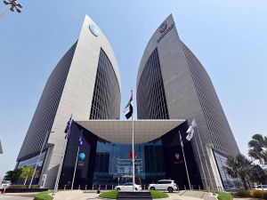 ADIB HQ Building. Abu Dhabi Islamic Bank becomes the first UAE bank to safely test fractional Sukuks offering to retail investors