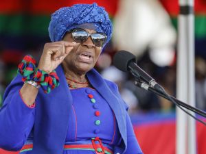 The South West Africa People's Organisation (SWAPO) presidential candidate Netumbo Nandi-Ndaitwah