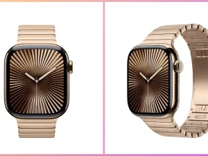 Gold Apple Watch band
