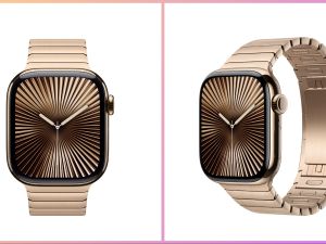 Gold Apple Watch band