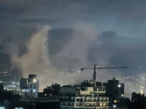 Israeli strikes on central Beirut
