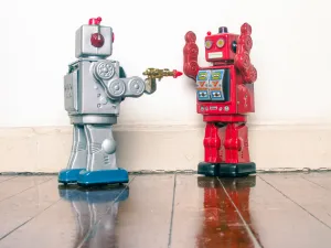 Tiny Robot 'kidnaps' 12 other robots in Shanghai