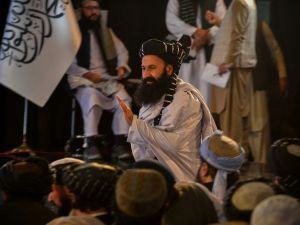 Afghanistan's minister for refugees, Khalil Haqqani