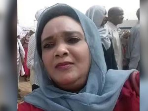 Sudanese journalist Hanan Adam 