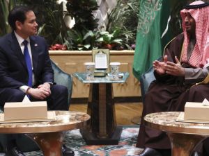 ولي العهد السعودي يلتقي روبيو