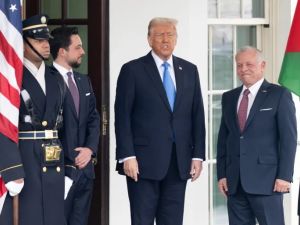 ملك الأردن والرئيس الأمريكي