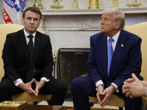 Macron meets Trump at the White House
