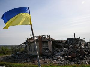 Ukrainian Izyum city