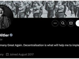 Adolf Hitler X account