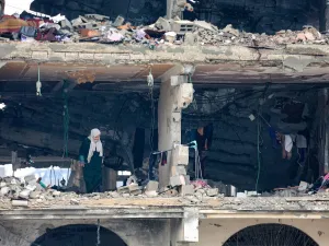 مباني مدمرة في غزة
