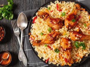 لعزائم رمضان: أرز بالدجاج والخضروات خطوة بخطوة