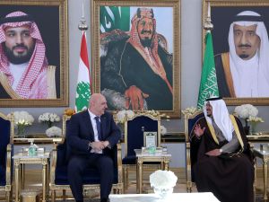 Lebanese President visits Saudi Arabia in landmark trip to rebuild ties