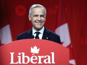 Canada's Liberal Leader and Prime Minister-elect Mark Carney