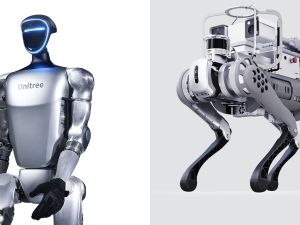 Humanoid robot and robotic dog make a stunning appearance at Shanghai Fashion Week
