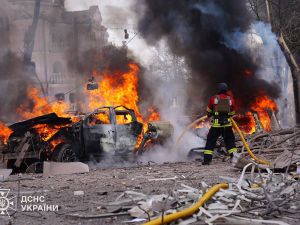 Russian missile attack on Sumy, Ukraine