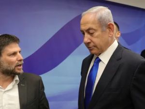وزير المالية الإسرائيلي بتسلئيل سموتريتش ونيتنياهو 