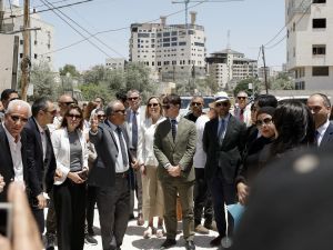 Israeli forces shot fire on Arab and foreign diplomats in Jenin