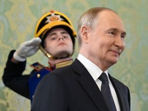 Russian President Vladimir Putin in Kursk Region