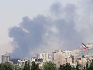 Israel strikes Iran’s state TV headquarters