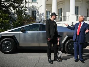 Tesla takes a hit as Musk battles Trump