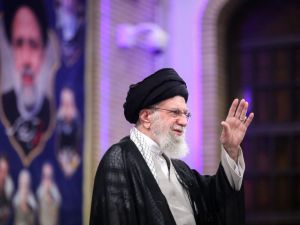 Iranian supreme leader Ayatollah Ali Khamenei speaks on nuclear program