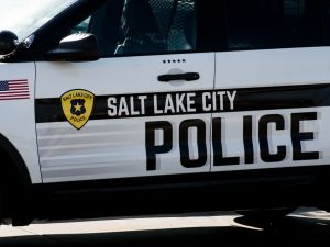 A Salt Lake City Police Department cruiser