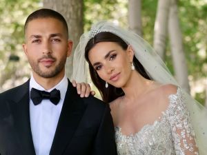 الإطلالة الثانية للعروس زين قطامي عروس سيليو إيلي صعب