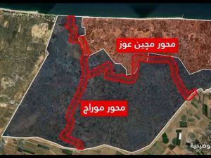 الجيش الإسرائيلي يشق محورا جديدا يقسم خان يونس