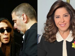 Lebanese diva Fairuz and her son, composer Ziad Rahbani / Laila Abdel Latif