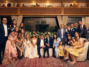 Photo of Adel Emam and his family