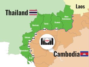 Thailand and Cambodia