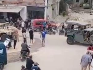 من موقع الانفجار اليوم في جنوب لبنان