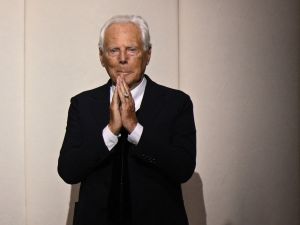 Italian designer Giorgio Armani
