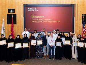 Four high school students win WCM-Q essay competition