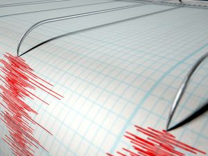 Illustrative image showing seismic activity measurement lines, symbolizing earthquake magnitude — sourced from Shutterstock