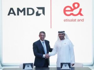"إي آند الإمارات" وAMD توقعان اتفاقية تعاون استراتيجي لاستكشاف مجالات استخدام الذكاء الاصطناعي 