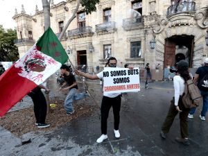 120 Injured as Clashes Erupt During Protest Against Mexican President’s Policies