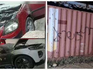 حرق مركبات في رام الله