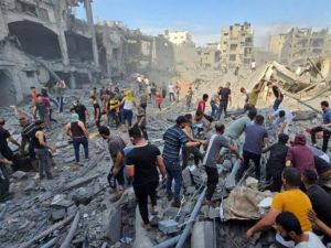 قصف حي التفاح