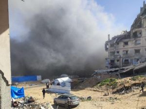 استهداف مقر شرطة في غزة