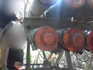 Video: Hezbollah launches rockets at Israeli military sites