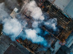 Arson fire destroys major Kimberly-Clark warehouse in Ontario, California